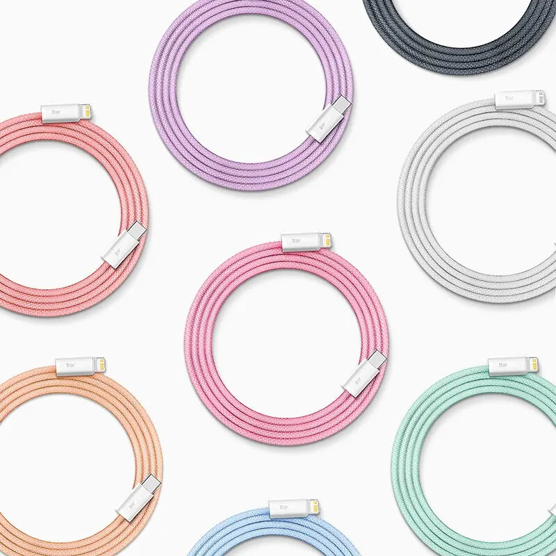 20W Fast Charging Braided USB-C to Lightning Cable — For iPhone, iPad & MacBook