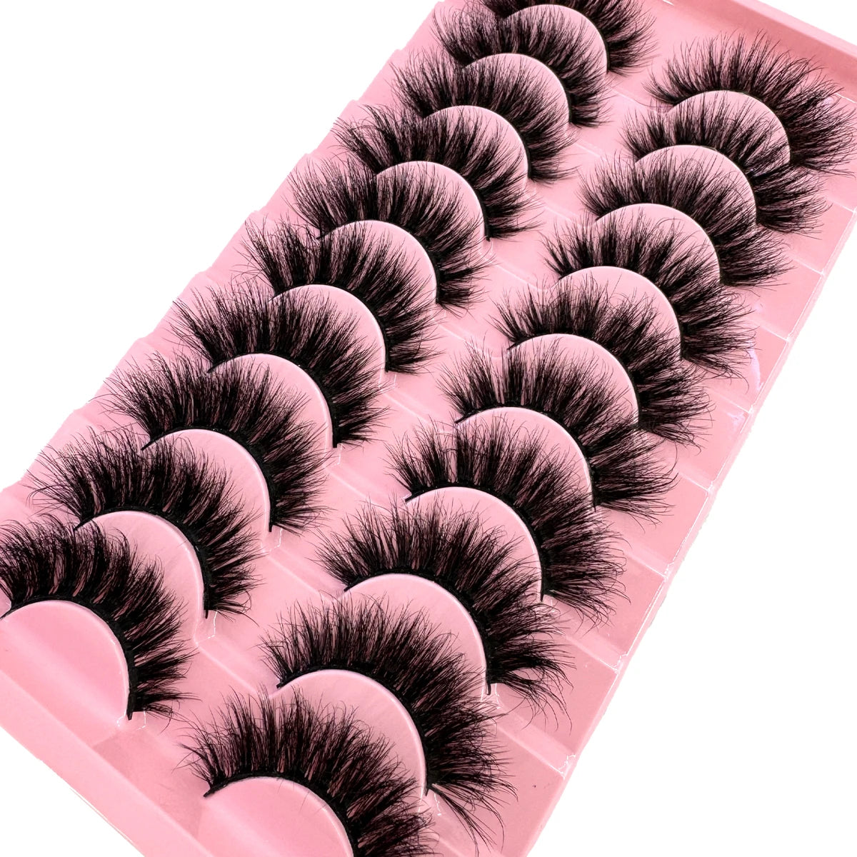 Faux Mink False Lashes — 10 Pairs Natural & Wispy Handcrafted Eyelashes