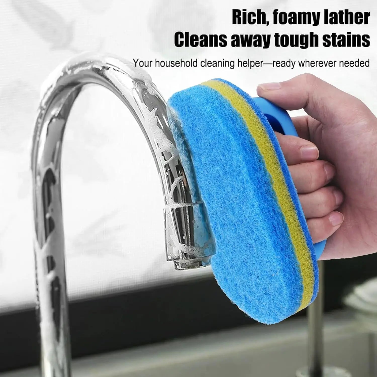 Magic Nano Cleaning Sponge Eraser — Multi-Surface High-Density Cleaner for Kitchen & Bathroom