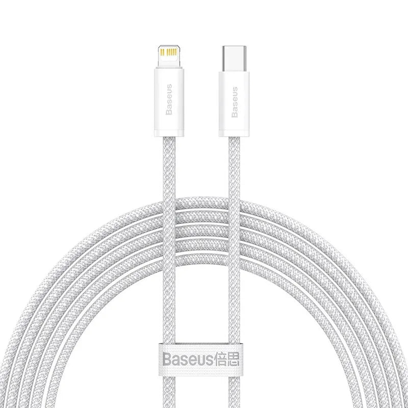 20W Fast Charging Braided USB-C to Lightning Cable — For iPhone, iPad & MacBook