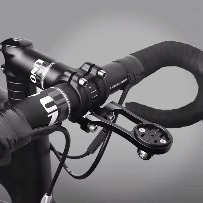 Bike Handlebar Camera & GPS Mount — Metal Cycling Bracket for Garmin, Bryton & CATEYE