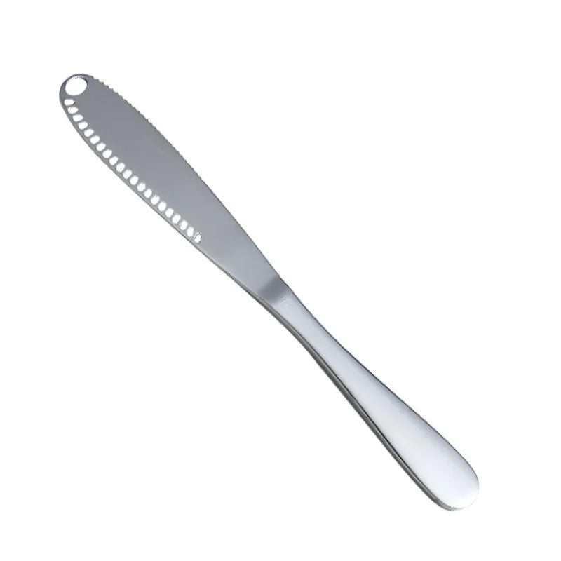 3-in-1 Stainless Steel Butter & Cheese Knife — Spreader, Cutter & Scraper Kitchen Tool