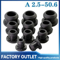 Silicone Rubber T-Type Blanking End Caps — Conical Snap-On Tube Plugs 2.5–50.6mm (1–10pcs)